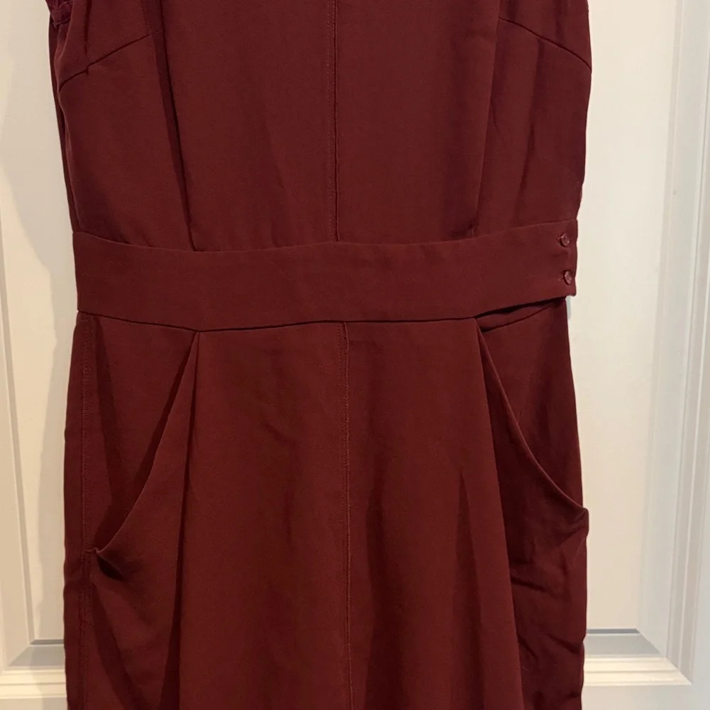 Wilfred Deep Red Mini Dress - Picture 2 of 7